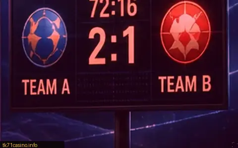 Live in-play betting board at tk71